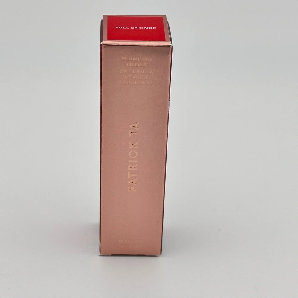 🆕 PATRICK TA Major Volume Plumping Lip Gloss - Full Syringe (sheer red) NIB
